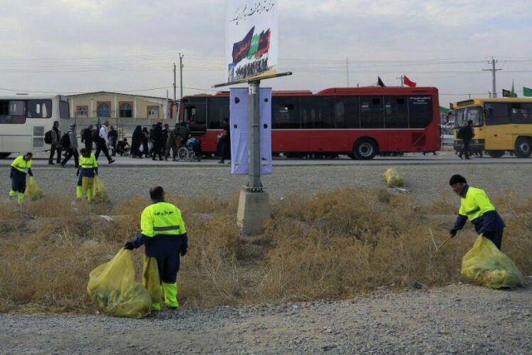 جمع آوری ۴۰۶ تن زباله در مرز مهران 