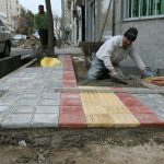 عملیات احداث پیاده رو در روستاهای جعفرآباد و پلایین