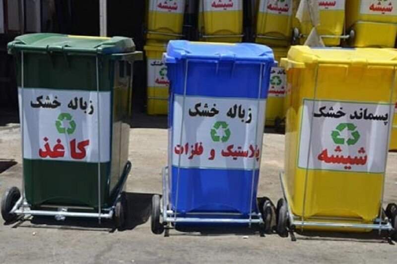 نصب مخازن ۳ گانه زباله در پایتخت