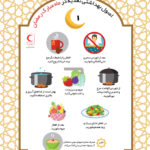 اصول بهداشتی تغذیه در ماه مبارک رمضان + اینفوگرافیک