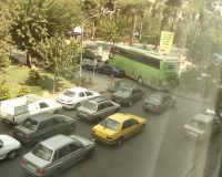 ترافیک سنگین یک میدان به دلیل عملیات عمرانی +پاسخ شهرداری