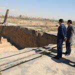 عملیات زه کشی ساخت مخزن بزرگ بوستان ولایت