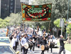 ائتلاف بزرگ عاشورائیان در فلکه اطلاعات در شرق تهران