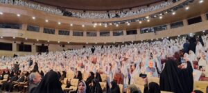 آیین معنوی جشن تکلیف ۲ هزار نفر از دختران دارالشهدای تهران