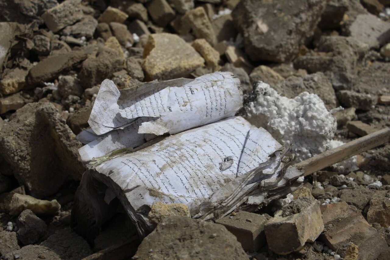 تخریب کتابخانه سیدالشهدا(ع) حسینیه اعظم زنجان+ عکس